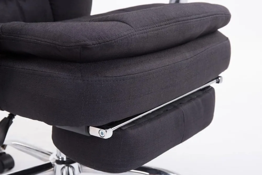 XL Bürostuhl Troja Stoff Grau ^ TPFLiving