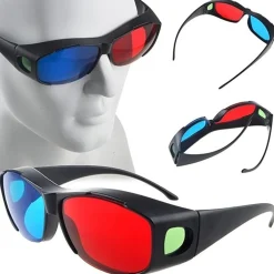 TPFNet Anaglyphenbrille 3D Brille Kunststoff Schwarz - 1 Stück Hot