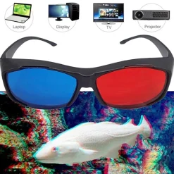 TPFNet Anaglyphenbrille 3D Brille Kunststoff Schwarz - 1 Stück Outlet