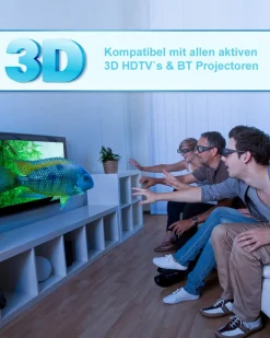 3D Brille Aktive Shutter für Bluetooth / RF 3D Geräte - 2 Stück ^ TPFNet