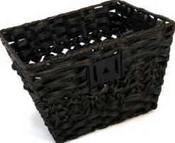 Fahrradkorb - klein - geflochten - bis 20 Zoll - Schwarz ^ Tpfsports Clearance