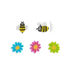 956958 - Meine Bienen-Freunde - Mini Radierer im Glas Radiergummis Eraser Schreibwaren ^ Trendhaus New