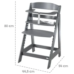 Treppenhochstuhl 'Sit Up Flex', mitwachsend bis zum Jugendstuhl, Holz anthrazit ^ Roba New