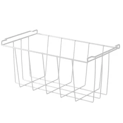 Tronitechnik ® Aufbewahrungskorb 41,5cmx16cmx20cm , Einlegekorb Gefrierschrank Organizer, Drahtkorb aus Eisen mit PE-Beschichtung, Weiß Online