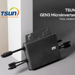 TSUN Mikro-Wechselrichter 800 W TSOL-MS800 für Balkonkraftwerk, IP67 wetterfest, Plug-&-Play Installation, 2 MPPT, Bluetooth & WIFI, inkl. 5 m Anschlusskabel, Micro Inverter ^ SUNNIVA Discount