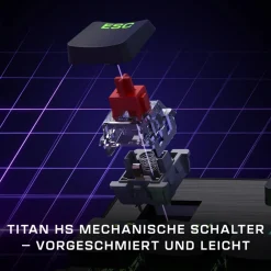Vulcan II TKL, Black Gaming-Tastatur (RGB Tenkeyless Mechanisch, Anti-Ghosting, Geräuschdämpfung) ^ Turtle Beach