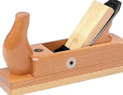 Holzhobel/Schlichthobel mit Weißbuchensohle/Einfacheisen, zum Abschlichten ^ Ulmia Outlet