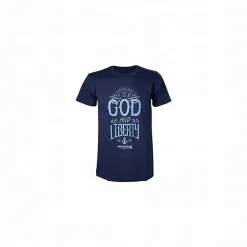 Uncharted 4 Herren T-Shirt For God and Liberty S Blau ^ Difuzed Europe New