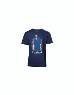 Uncharted 4 T-Shirt -L- A Thief's End, blau ^ Difuzed Europe New