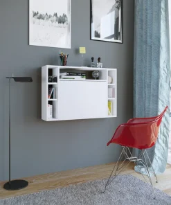 Computertisch hängend | Klapptisch | Wandschreibtisch | Maße ca. H. 60 x B. 90 x T. 20 cm | Schreibtisch - Wandila ^ VCM