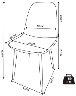VCM 6er Esszimmerstühle | skandinavischer gepolsterter Küchenstuhl | Maße ca. H. 83 x B. 54 x T. 59 cm | bequeme Rückenlehne | Esszimmerstuhl - Fiolo Mint Outlet