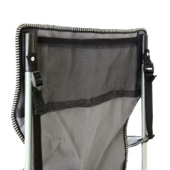 2er Set Campingstuhl Faltstuhl Angelstuhl | grau | Armlehne mit Getränkehalter | Maße H. 90x B.47x L. 47 cm ^ VCM Discount