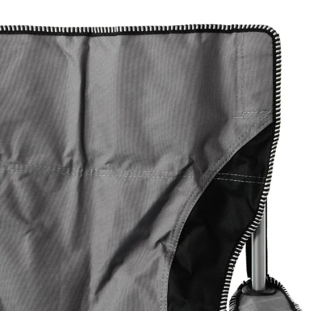 2er Set Campingstuhl Faltstuhl Angelstuhl | grau | Armlehne mit Getränkehalter | Maße H. 90x B.47x L. 47 cm ^ VCM Discount