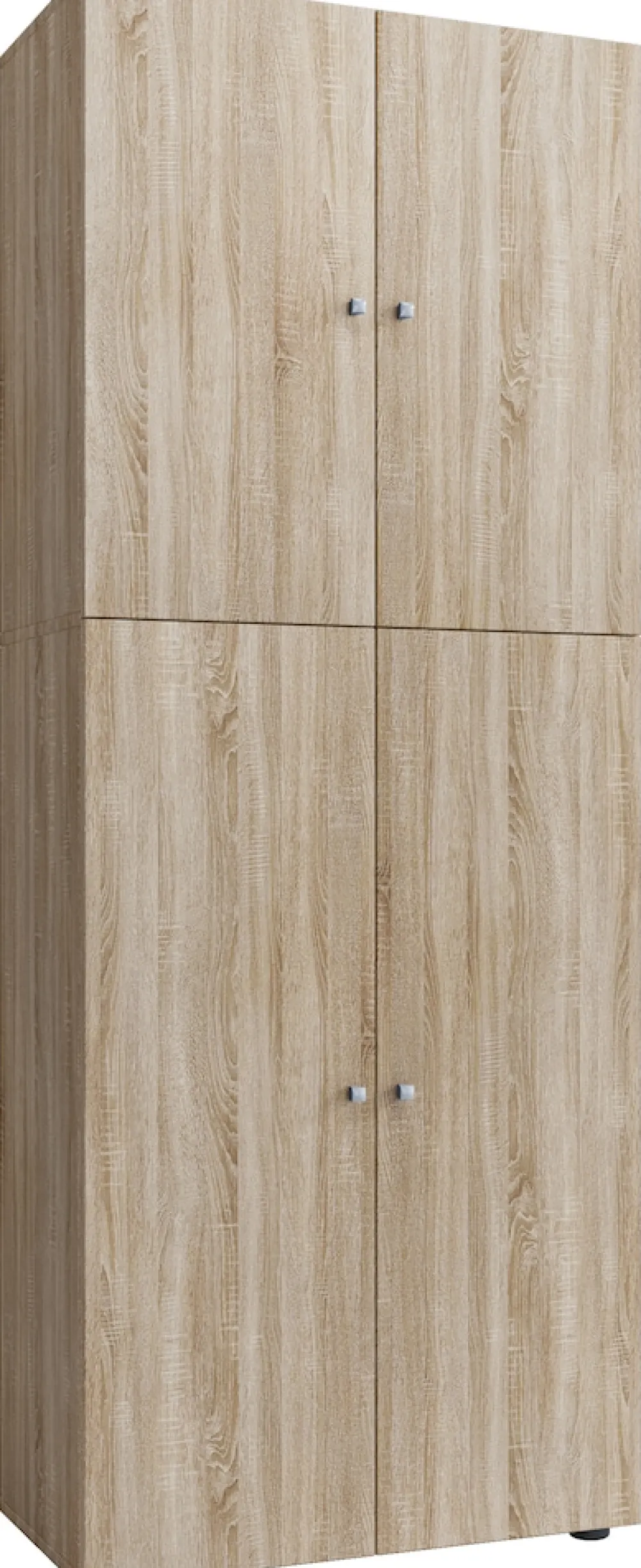 VCM Holz Kleiderschrank | Schrank mit 5 Fächern und Drehtüren | Maße ca. B. 70 x H. 184 x T. 40 cm – Lona Weiß Hot