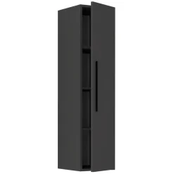 VCM Holzregal hängend | platzsparendes Regal | Maße: H.115x B. 30 x T. 30cm| Elegantes Regal hängend | Aufbewahrungsregal | Bücherregal | Wandboard - Arila XL Senkrecht Anthrazit Outlet