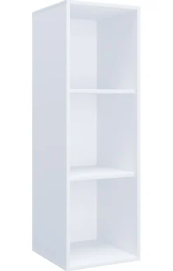 Holzregal stehend | platzsparender Aktenschrank | Maße ca. H. 110 x B. 35 x T. 37 cm | Elegantes Regal | Büroregal – Lona I 3f ^ VCM Hot