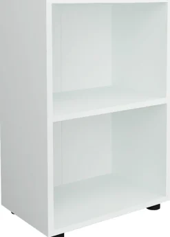 Holzregal stehend | platzsparender Aktenschrank | Maße ca. H. 74 x B. 49 x T. 32 cm | Elegantes Regal | Büroregal – Ulas 2f ^ VCM Online