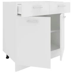 Küchenschrank | Maße ca. H. 82 x B. 80 x. T. 46 cm | Unterschrank mit Schublade | Küchenmöbel – Esilo ^ VCM Hot