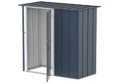 VCM Metall Gartenhaus 148x68 Geräteschuppen Garten Gerätehaus Schiebetür, H. 190 x B. 163 x T. 82 cm ^ DURAMAXX Outlet