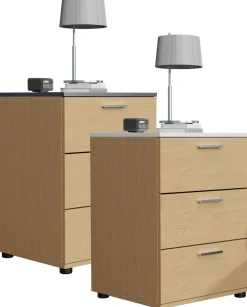Nachtschrank | Beistelltisch | Nachttisch | Maße ca. H. 59 x B. 46 x T. 42 cm - Testalo ^ VCM Clearance