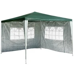 Pavillon | Maße ca. 3x3 m | wasserabweisende 110g / m² PE Plane | Partyzelt | Gartenzelt | ^ VCM Best