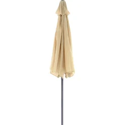 VCM Sonnenschirm Ø 2,9m | Schirm mit Kurbel | neigbar wasserabweisend | UV-Schutz 50 + | Creme Online
