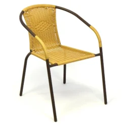VCM 3-tlg. Gartenmöbelset | Gartengarnitur | Poly-Rattan | Beige | Sitzgarnitur Gelb Outlet