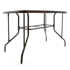 VCM 5-tlg. Set Gartenmöbelset | Klappstühle | Gartengarnitur | Glastisch | Sitzgruppe | Garten-Set Gelb Outlet