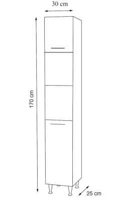 VCM 4-tlg. Waschplatz | Waschtisch Unterschrank 55 cm | Badmöbel Set mit Waschbecken Hochschrank Spiegelschrank | Schublade | Komplettset Lisalo L weiß Clearance