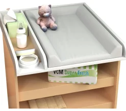 VCM Wickelaufsatz | Maße ca. H. 7 x B. 65 x T. 73 cm | Wickelaufsatz für Schränke - Malira M Weiß Sale