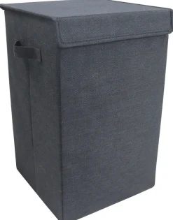 Wäschekorb | Stoff Wäschebox | Wäschetruhe | Maße ca. H. 50 x B. 30 x T. 30 cm | Stoffbox mit Deckel - Dreso M ^ VCM Best