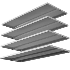 VCM 4x Fachböden aus Metall / Maße Einlageboden H. 2 x B. 79 x T. 32 cm / Fachboden für Stahlschränke der Serie Malivo Weiß Best