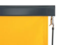 Vertikalmarkise -F42, Senkrechtmarkise Sichtschutz Außenrollo Rollo, UV-Schutz 50 Stoff ~ 250x180cm, gelb ^ MCW Discount