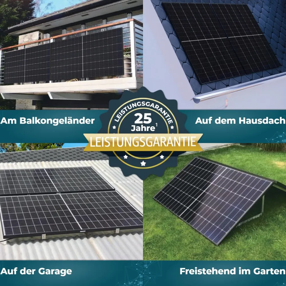 Veska ® Balkonkraftwerk 830W/600 mit Upgradefunktion auf 800W und 1,6 kWh Batteriespeicher Sale