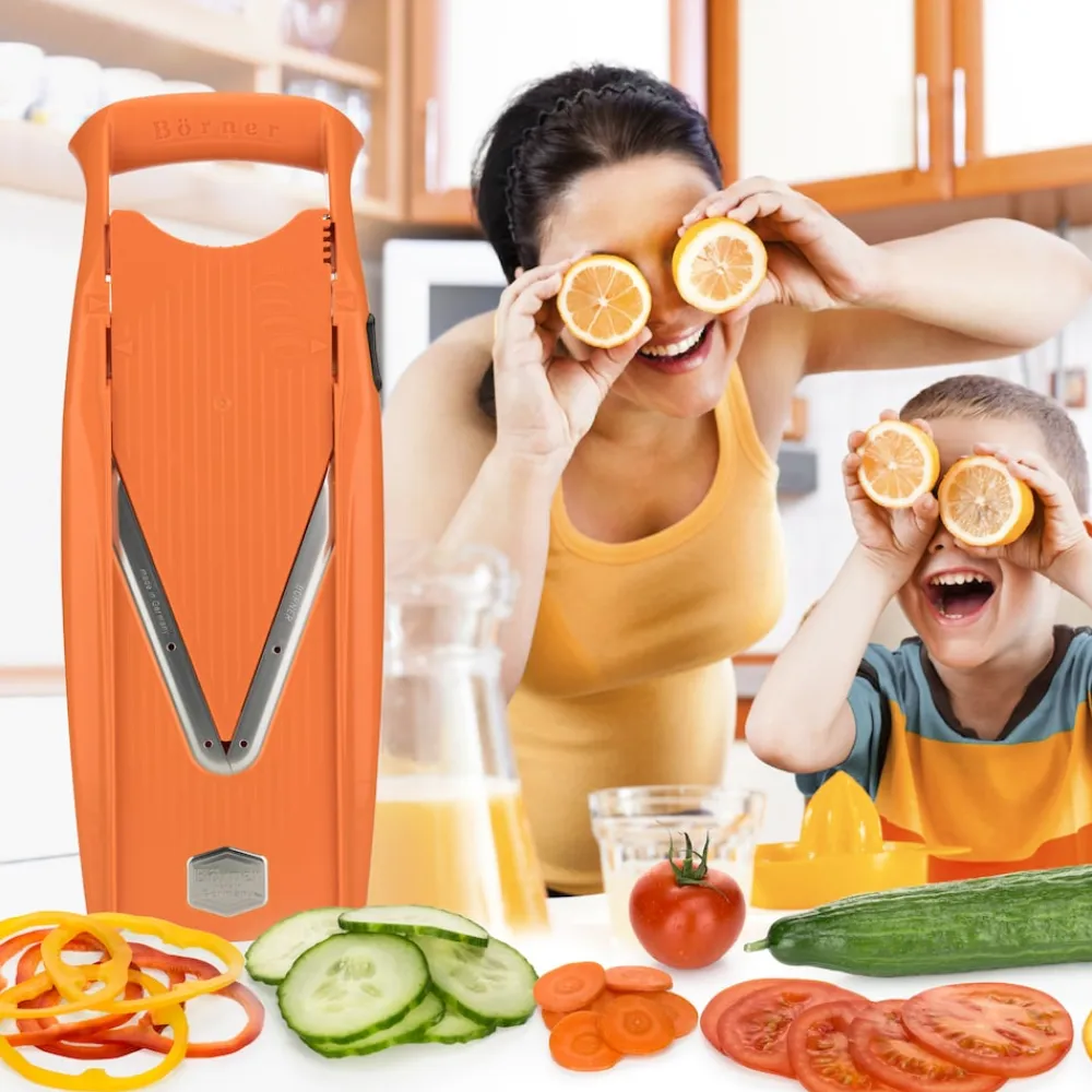 Börner V5 Hobel Powerline Starter Set Küche Gemüseschneider Tomaten Zwiebeln Kartoffelreibe Küchenutensilien Gemüsehobel V Hobel Clearance