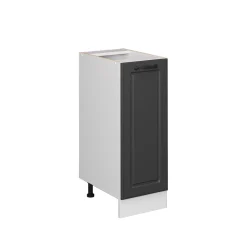 Apothekerunterschrank Küchenschrank Küchenzeile R-Line Landhaus 30 cm Weiß Anthrazit ^ Vicco Hot