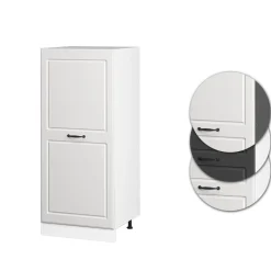 Backofenumbauschrank Küchenschrank Küchenzeile R-Line Landhaus 60 cm Weiß große Tür ^ Vicco Best