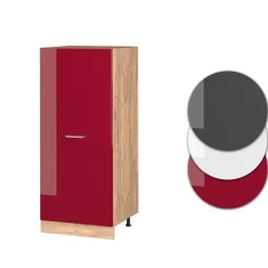 Vicco Backofenumbauschrank Küchenschrank Küchenzeile R-Line 60 cm Eiche Bordeaux große Tür Outlet