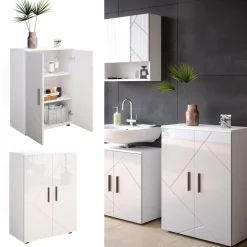 Vicco Badezimmerschrank Badschrank Kommode Irma Badmöbel Badkommode Sideboard Discount