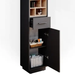 Badschrank Hochschrank Badezimmerschrank Beatrice Badregal Badmöbel Regal ^ Vicco Online