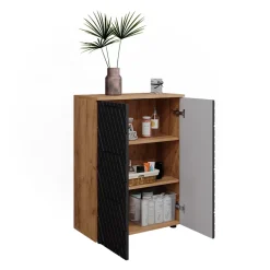 Vicco Badschrank Irma Eiche Anthrazit 60 x 81 cm Badezimmer Online
