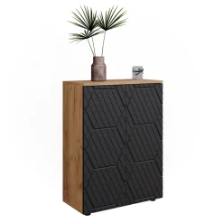 Vicco Badschrank Irma Eiche Anthrazit 60 x 81 cm Badezimmer Online