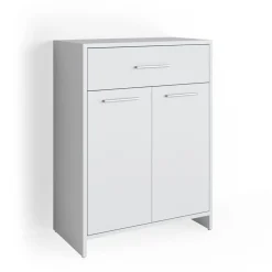 Vicco Badschrank KIKO 80 x 60 cm Weiß - Midischrank Bad Schrank Regal Badregal Outlet