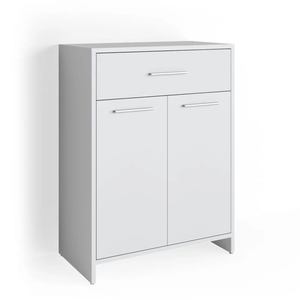 Vicco Badschrank KIKO 80 x 60 cm Weiß - Midischrank Bad Schrank Regal Badregal Outlet