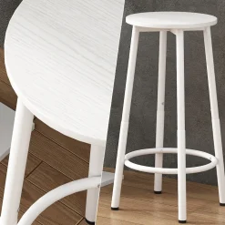 Vicco Barhocker Edmonton Weiß 31,5 x 64 cm 2er Set