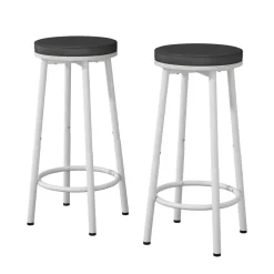 Vicco Barhocker Edmonton Weiß 31,5 x 64 cm 2er Set