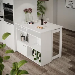 Vicco Bartisch Dominic Weiß 116 x 37 cm Esszimmer Küche offene Fächer Tür Online