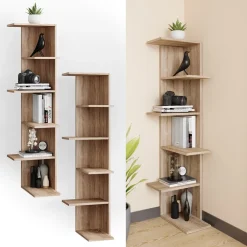 Vicco Bücherregal Standregal Eckregal Tera SON 6 Etagen Wandregal Nischenregal Hot