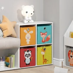 Bücherregal Würfelregal Standregal Tetra Weiß Raumteiler Kinder-Faltboxen ^ Vicco Sale