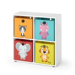 Bücherregal Würfelregal Standregal Tetra Weiß Raumteiler Kinder-Faltboxen ^ Vicco Sale